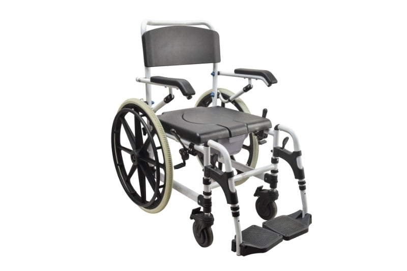 Pinnacle Deluxe Shower Commode Self-propelled