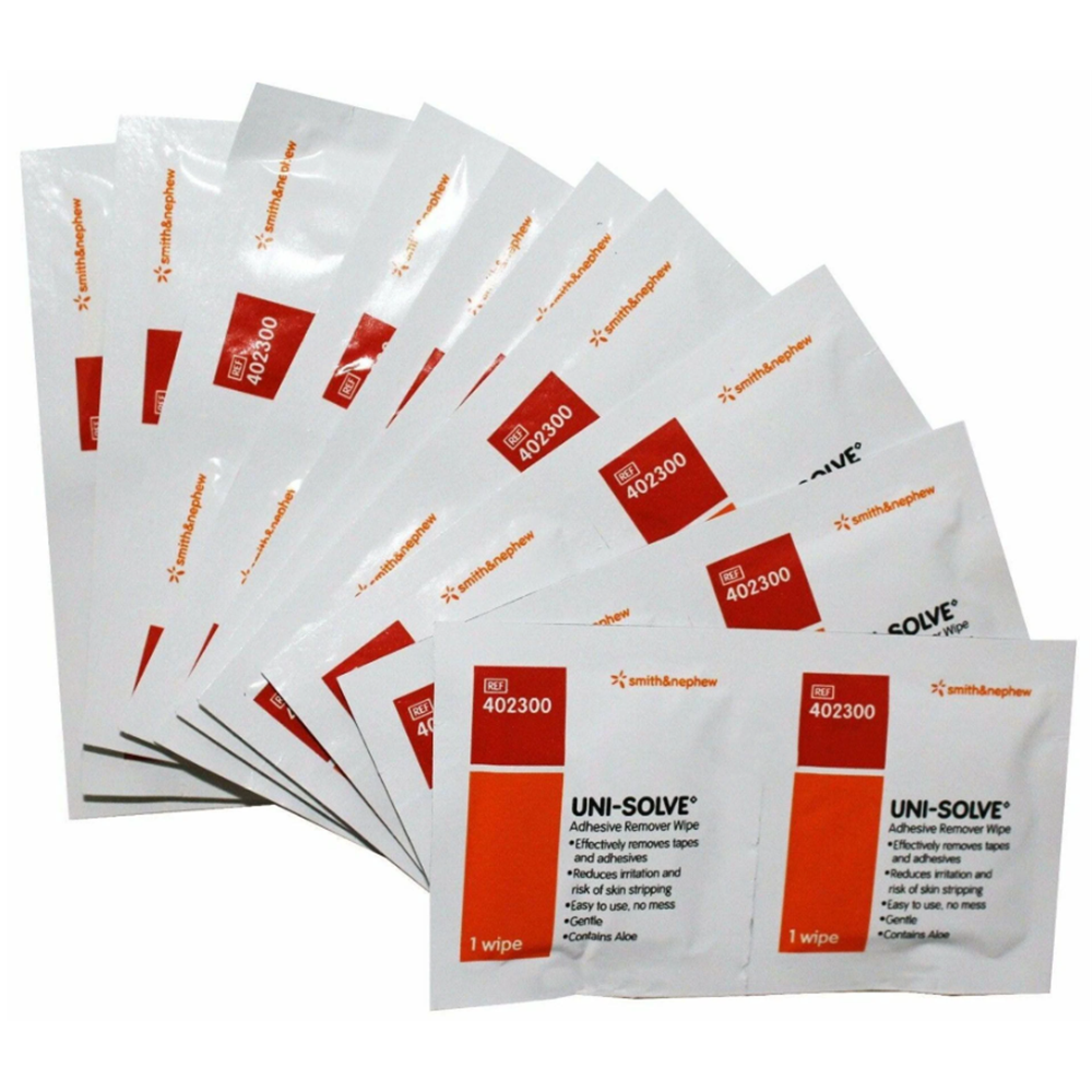 Uni-Solve Wipes Adhesive Remover Box 50