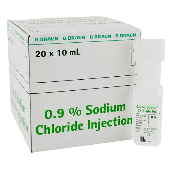 Sodium Chloride Amp 0.9% 10ml Box of 20