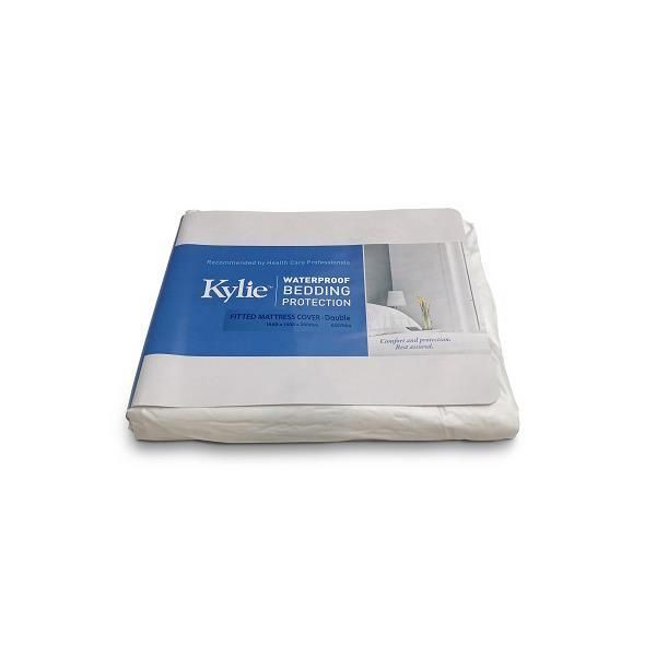 Kylie Fitted Waterproof Mattress Protector - Double