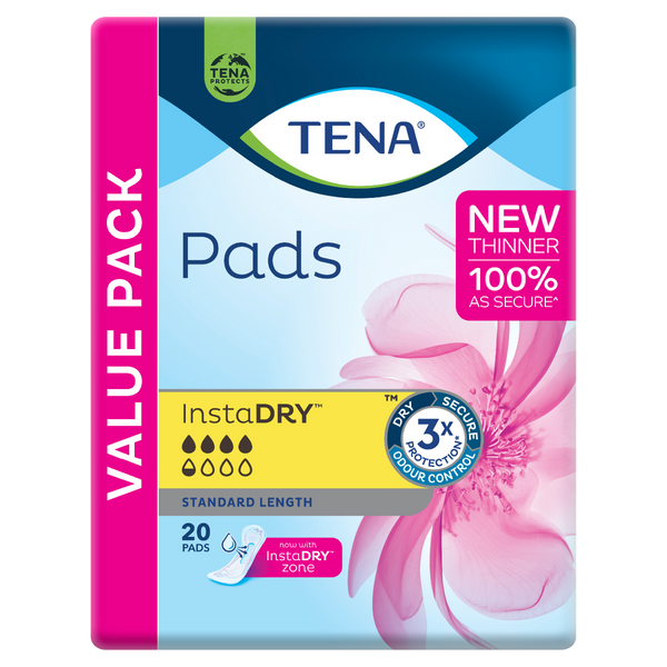 Tena Pads Instadry Unisex 312x121mm 670ml
