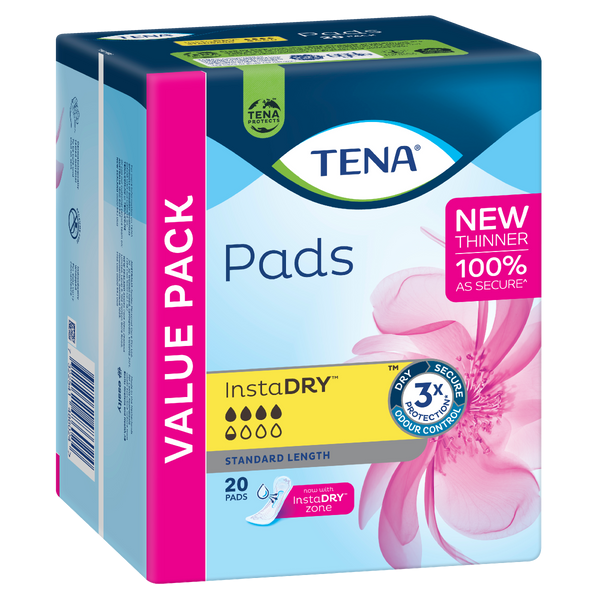 Tena Pads Instadry Unisex 312x121mm 670ml