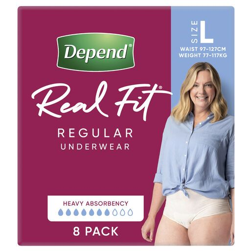 Depend Real Fit for Women - Regular Underwear