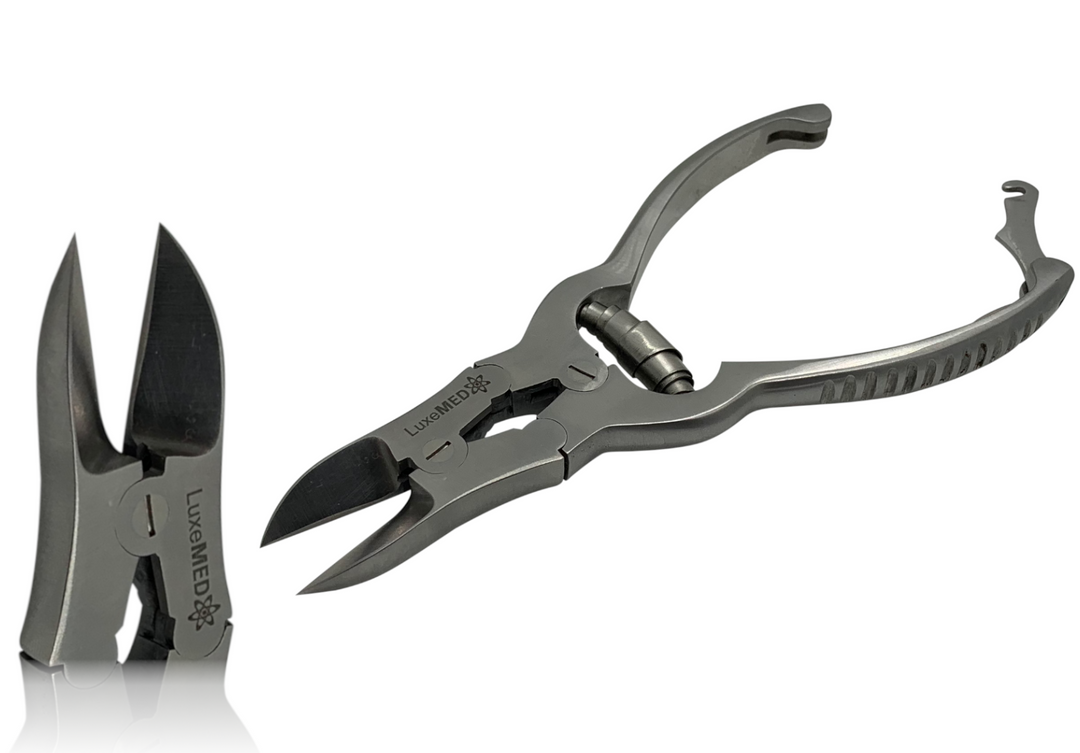 Double action nail podiatry clipper