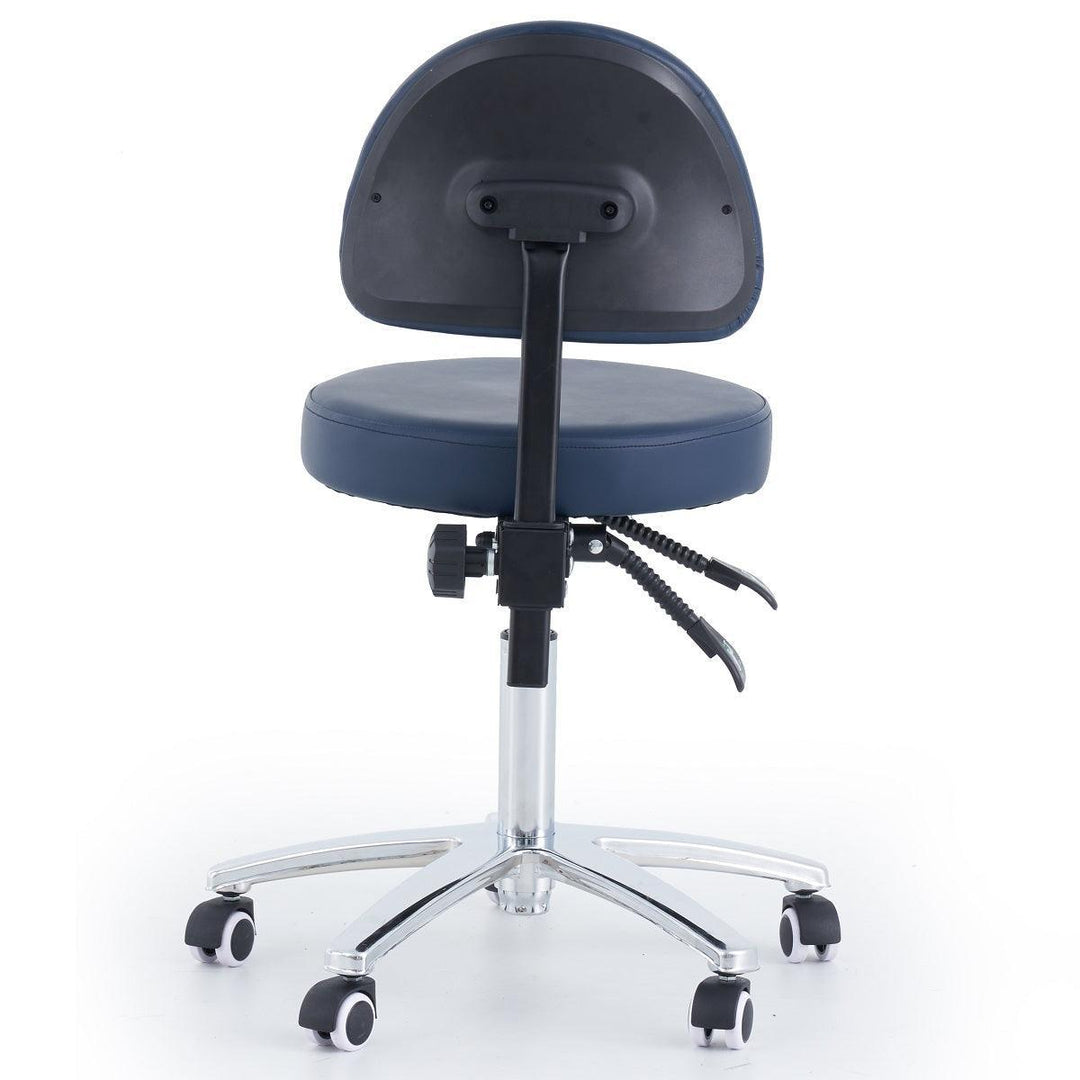 Round Stool With Backrest - LuxeMED