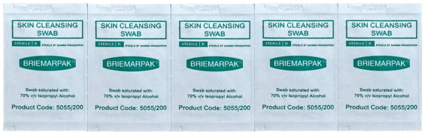 Sterile (large) Skin Cleansing Swab 70% Isopropyl Alcohol [5055/200]