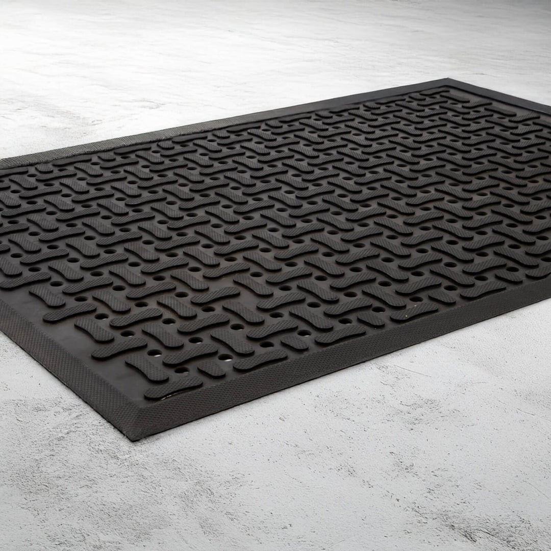 Conni Industrial Rubber Mat - Black