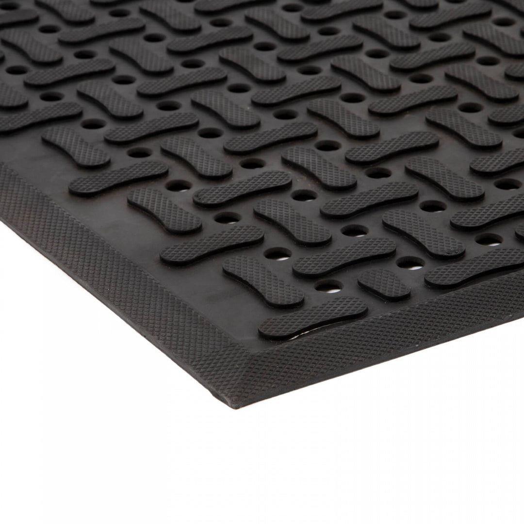 Conni Industrial Rubber Mat - Black