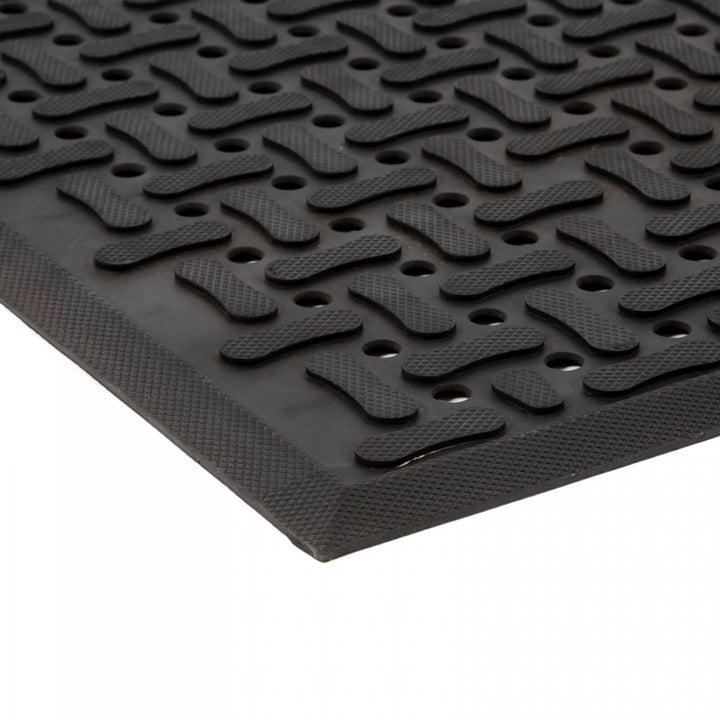 Conni Industrial Rubber Mat - Black