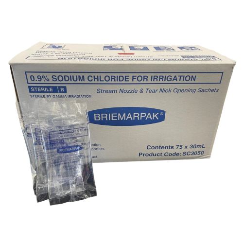 SODIUM CHLORIDE IRR 0.9% 30ml SACHETS