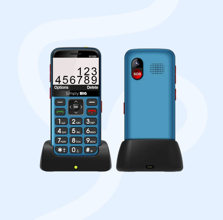 Blue Seniors 4G Mobile Phone