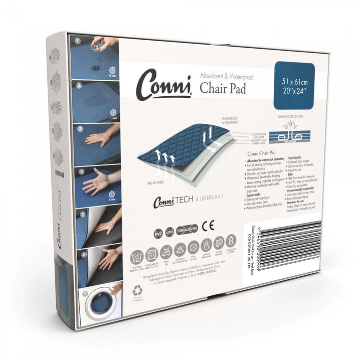 Conni Chair Pad Large - Teal Blue - LuxeMED