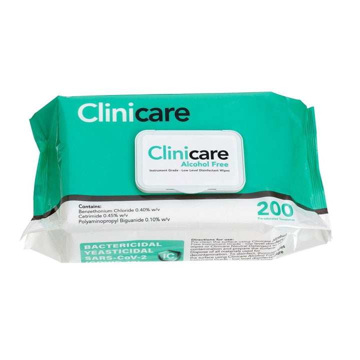 Clinicare Alcohol Free Wipes