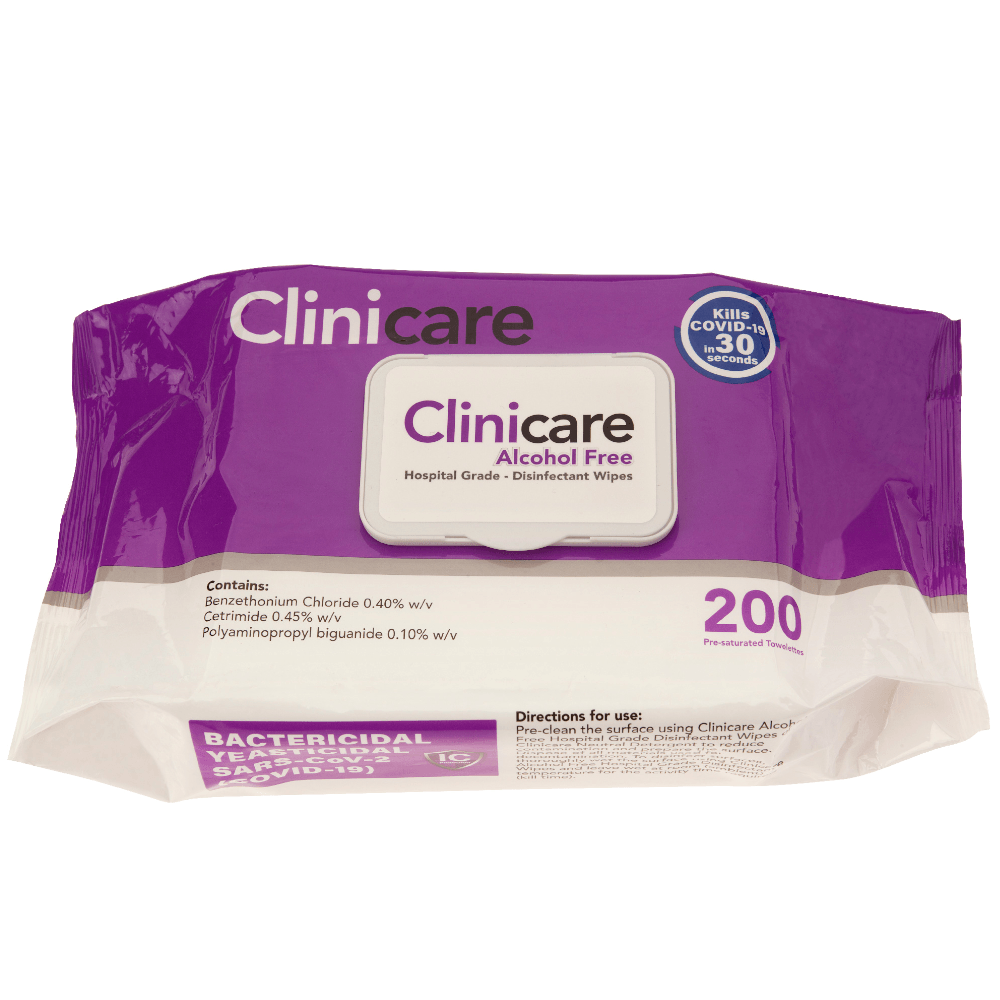Clinicare Alcohol Free Wipes LuxeMED