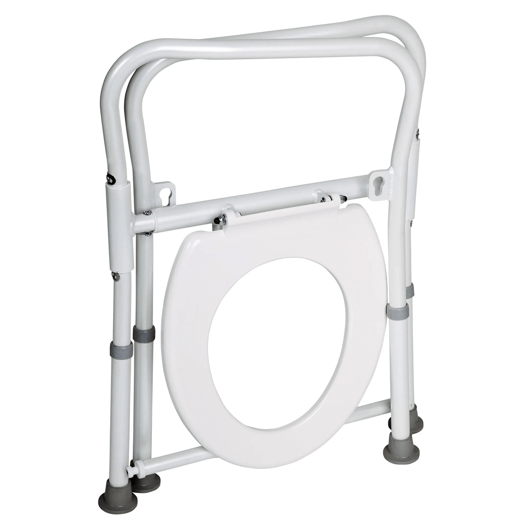 Homecraft Aluminium Folding Over Toilet Aid, without Bucket and Lid