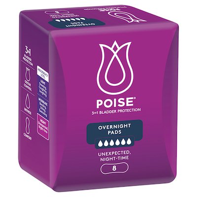 Poise Overnight Pads 91871
