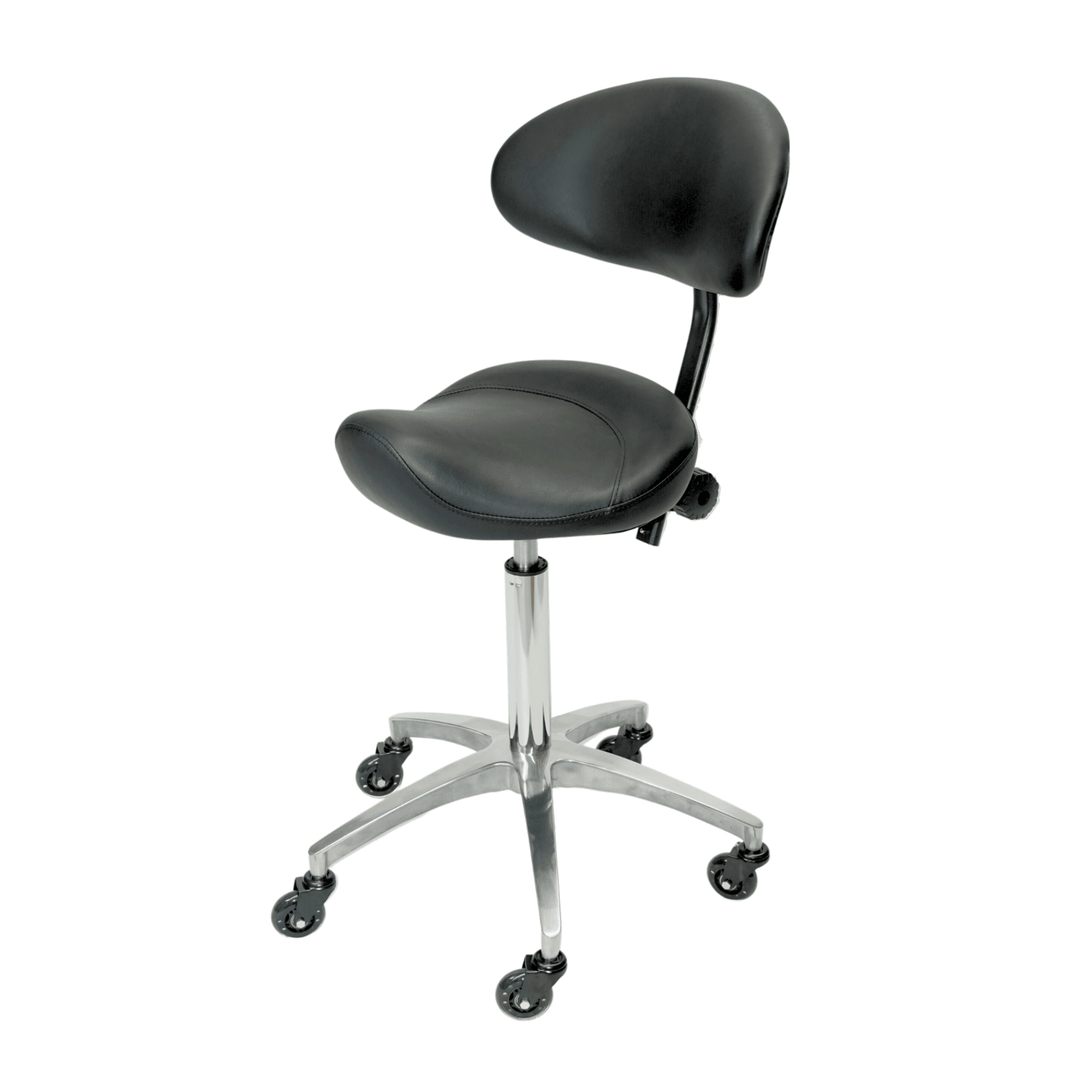 LM Saddle Stool with Backrest - LuxeMED