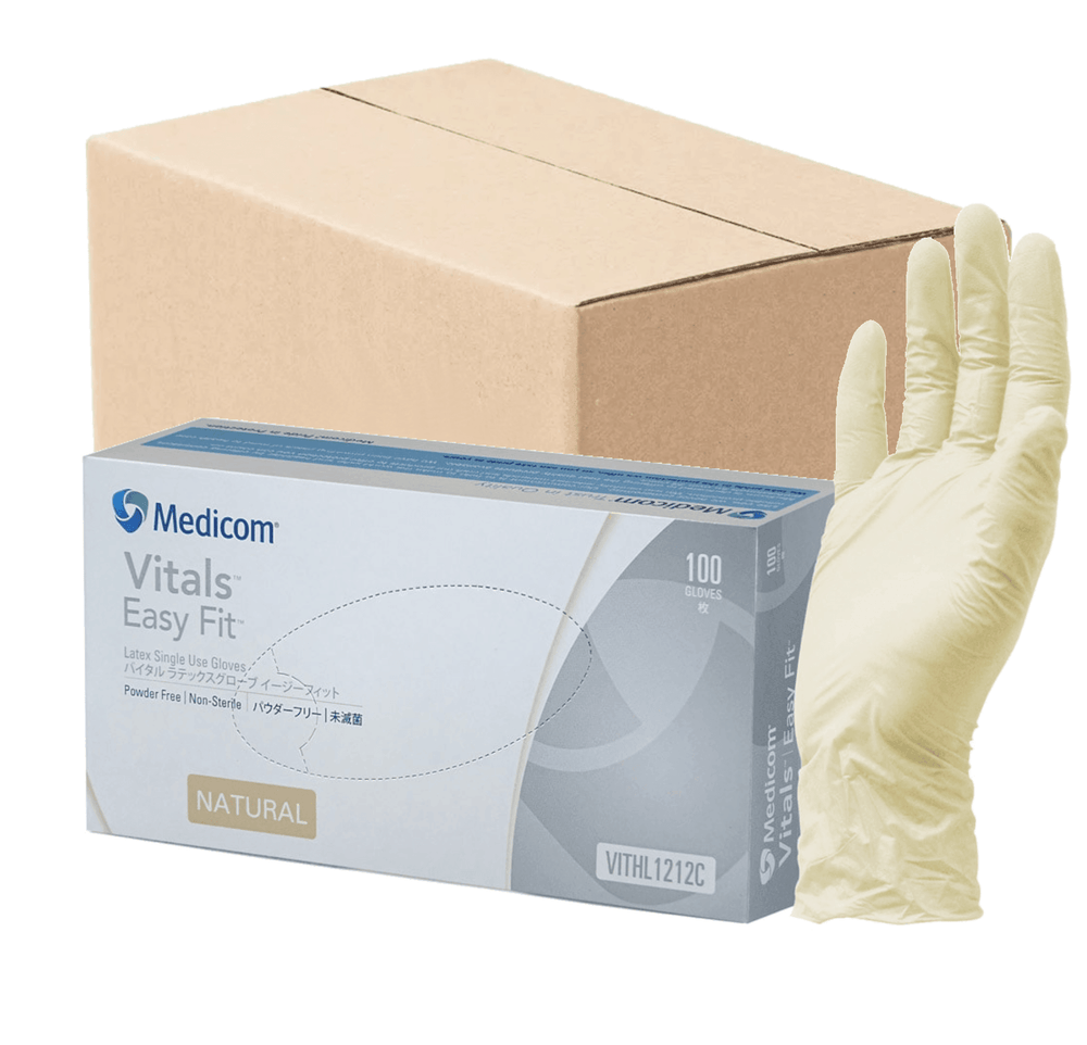 Vitals Simple Fit Latex Powder Free Gloves - LuxeMED