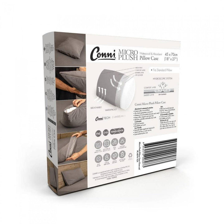 Conni Micro-Plush - Waterproof Pillow Protector - LuxeMED