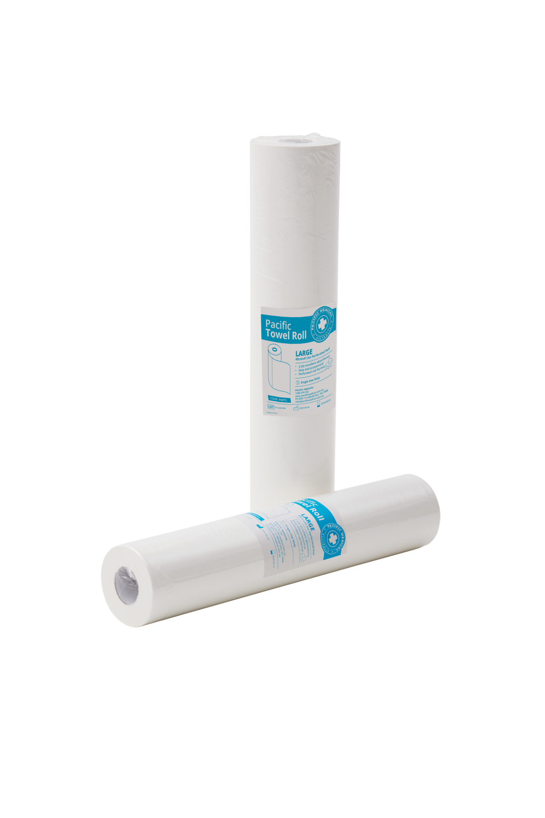 Pacific Medical Towel Roll – 2 Ply, 49cm x 41.5m (Carton of 8)