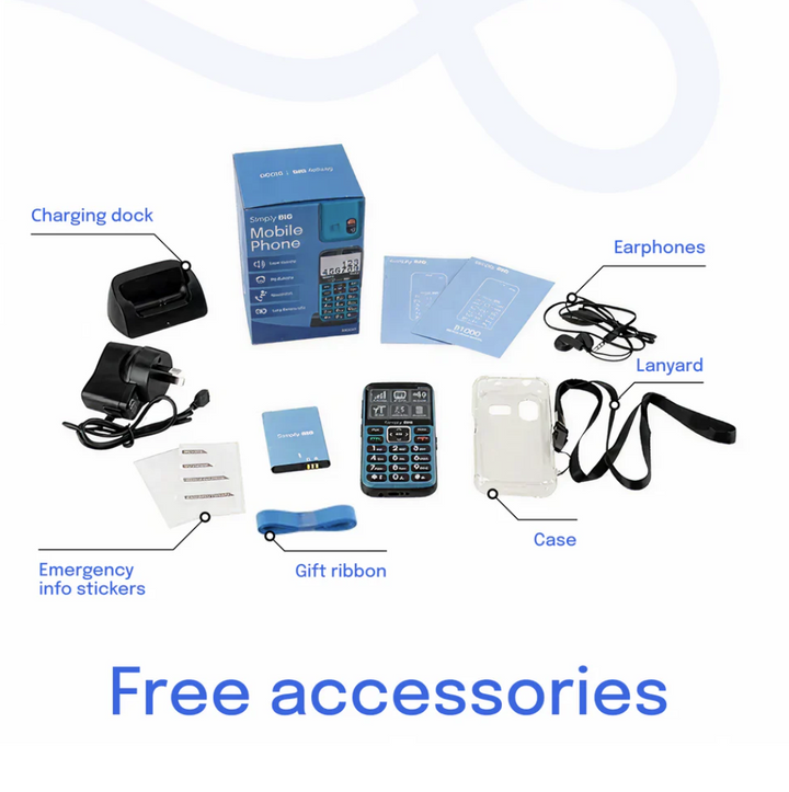 Blue Seniors 4G Mobile Phone