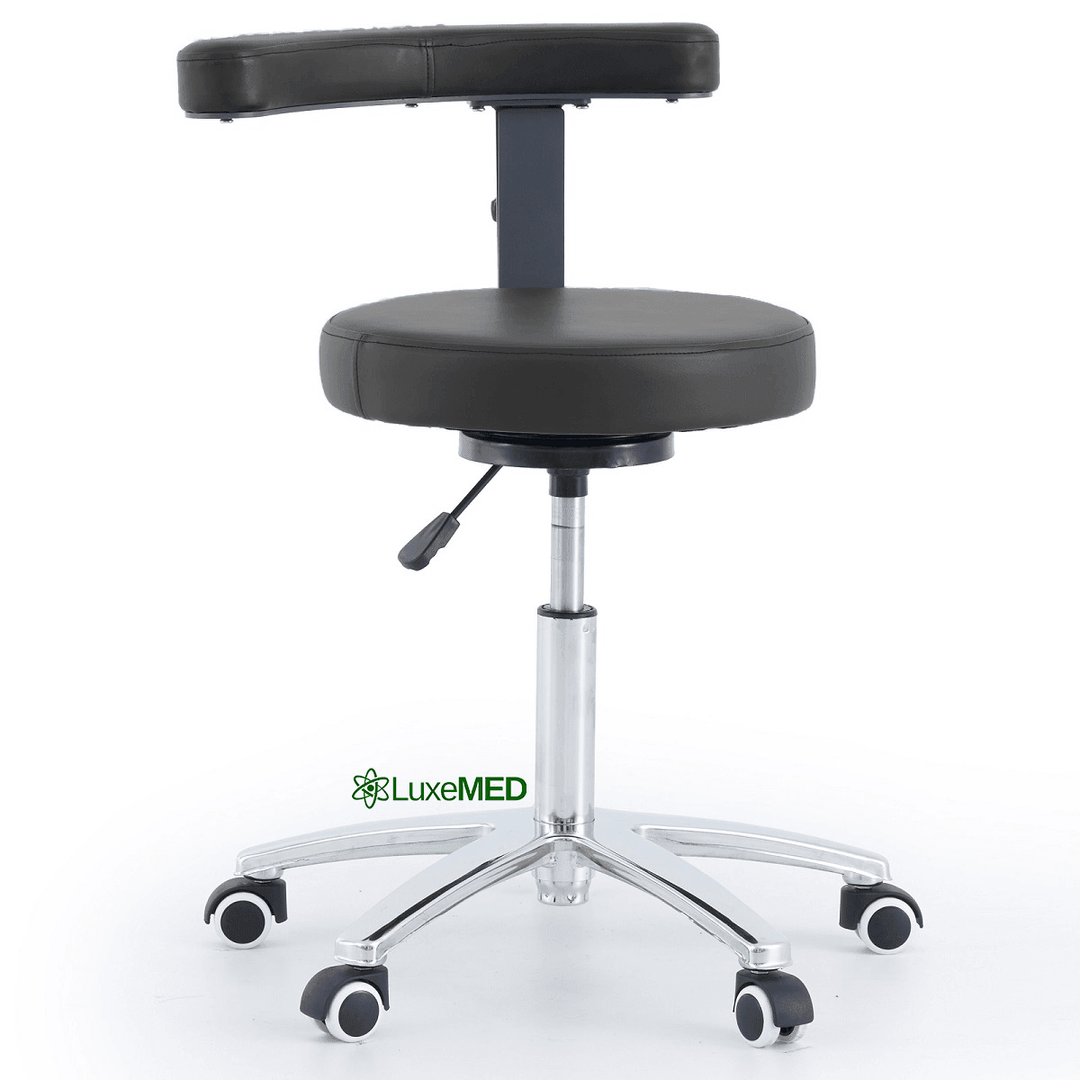 Round Stool With Armrest - LuxeMED