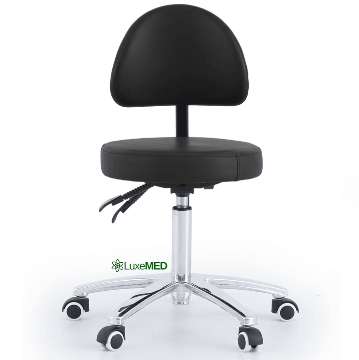 Round Stool With Backrest - LuxeMED