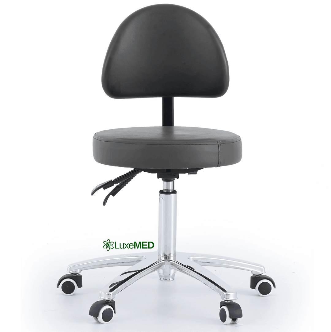 Round Stool With Backrest - LuxeMED