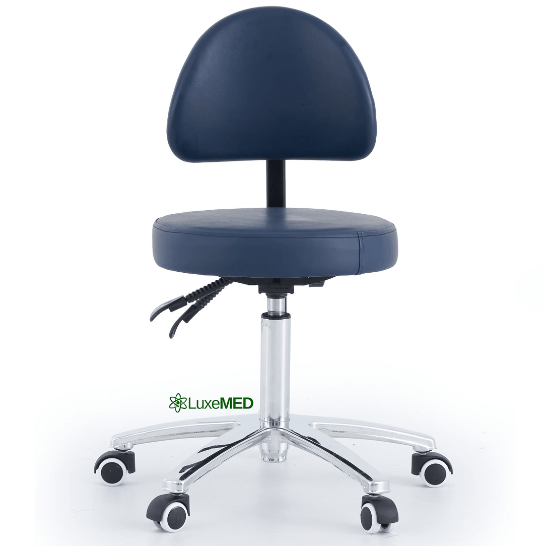 Round Stool With Backrest - LuxeMED