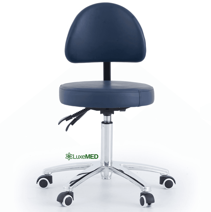 Round Stool With Backrest - LuxeMED