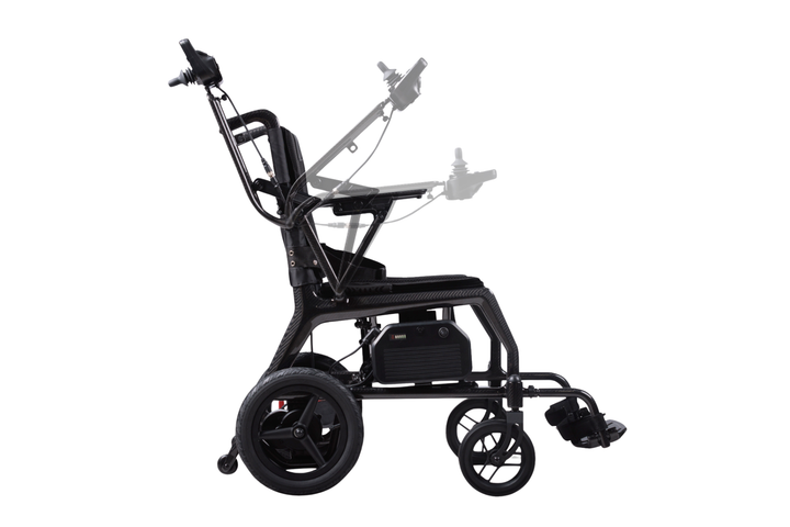Royale Air Carbon Fibre Folding Power Chair + Wireless Attendant Control Compatibility