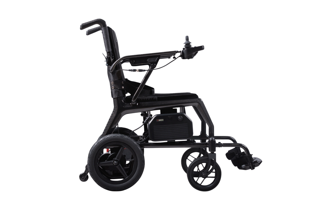Royale Air Carbon Fibre Folding Power Chair + Wireless Attendant Control Compatibility
