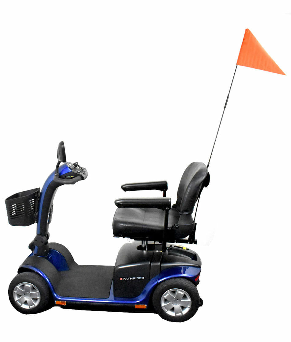 Mobility Scooter Flag & Bracket In stock