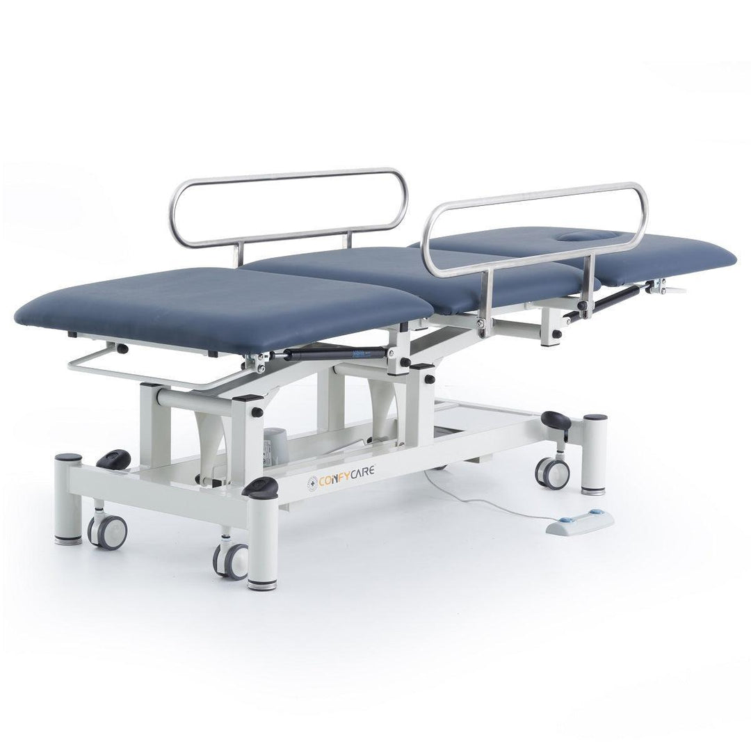 Three Section Medical Treatment Couch With Side Rails - LuxeMED