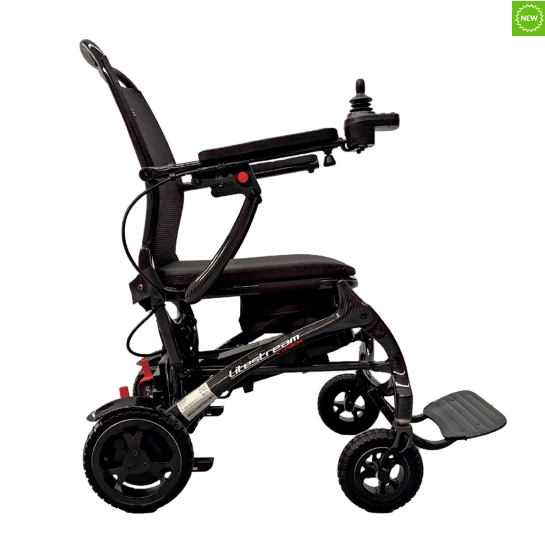 Pride Litestream Folding Carbon Fibre Power Wheelchair [HIRE ONLY]