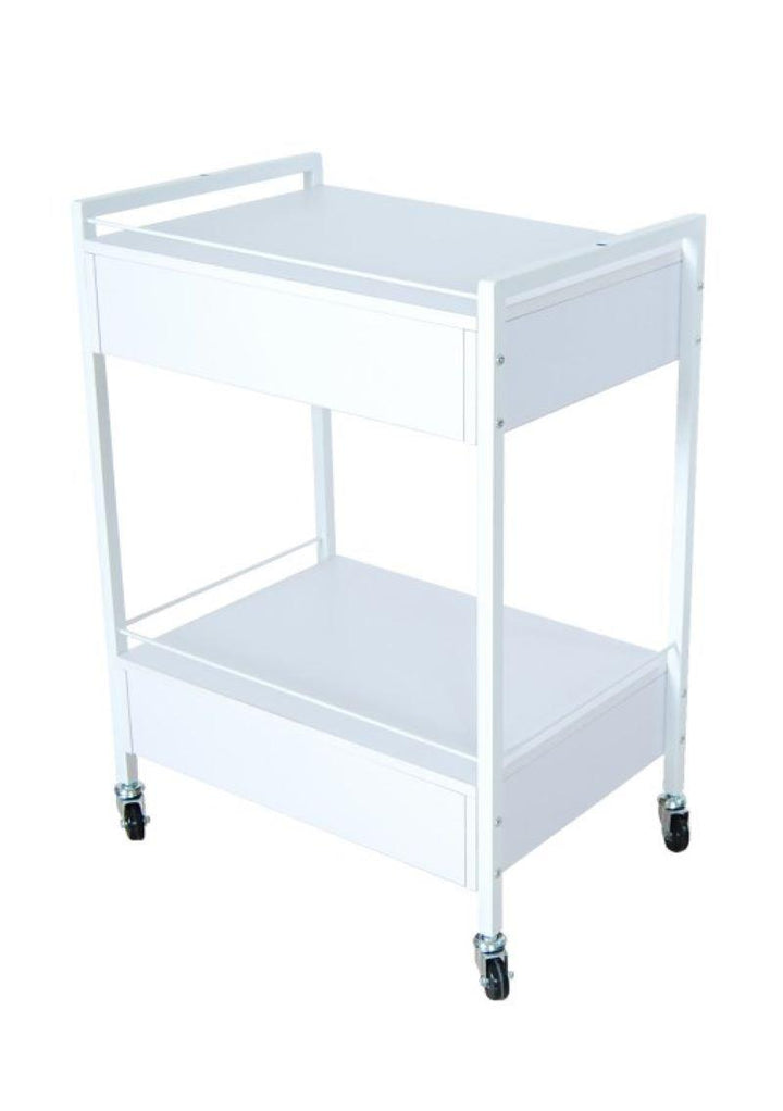 Bella Trolley White SMALL (2 Drawer)