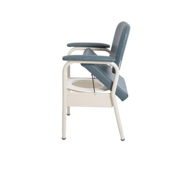 Aspire Deluxe Bedside Commode - Slate - LuxeMED