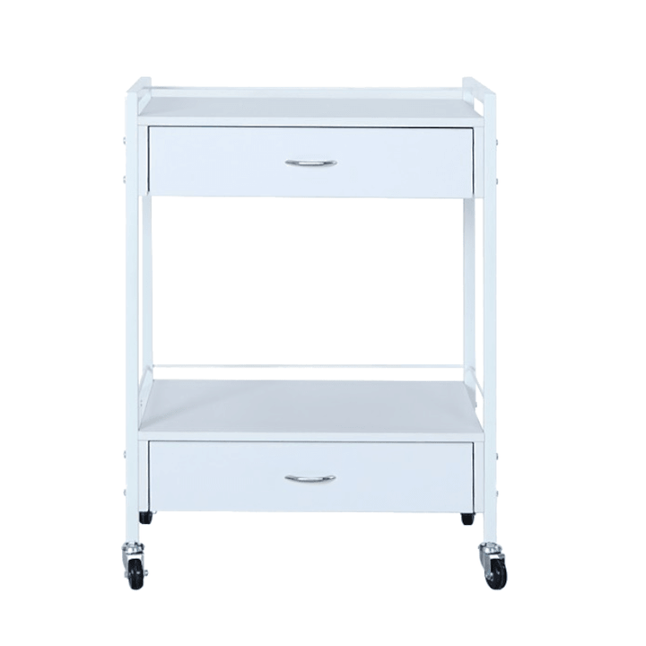 Bella Trolley White SMALL (2 Drawer)