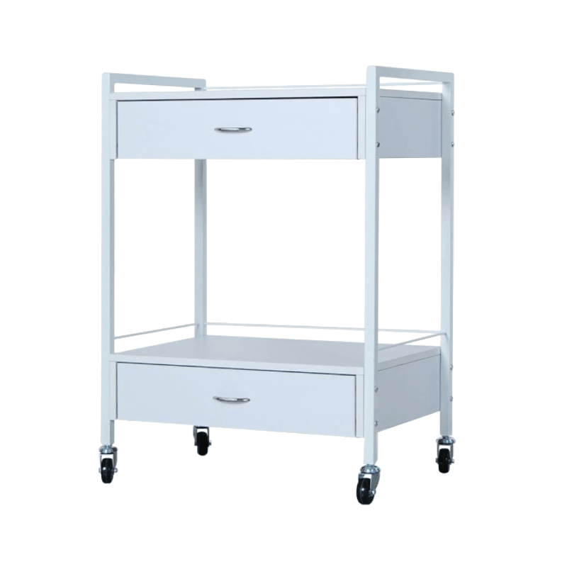 Bella Trolley White SMALL (2 Drawer)