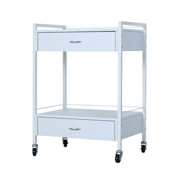 Bella Trolley White SMALL (2 Drawer)