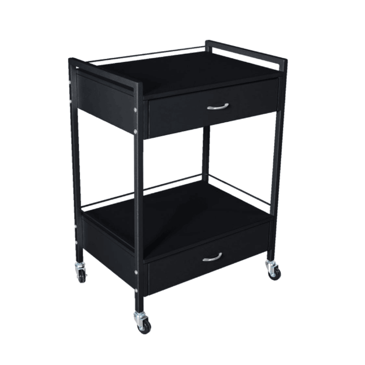 Bella Trolley Black SMALL (2 Drawer)