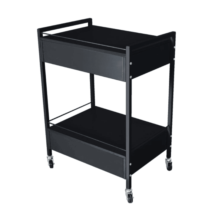Bella Trolley Black SMALL (2 Drawer)
