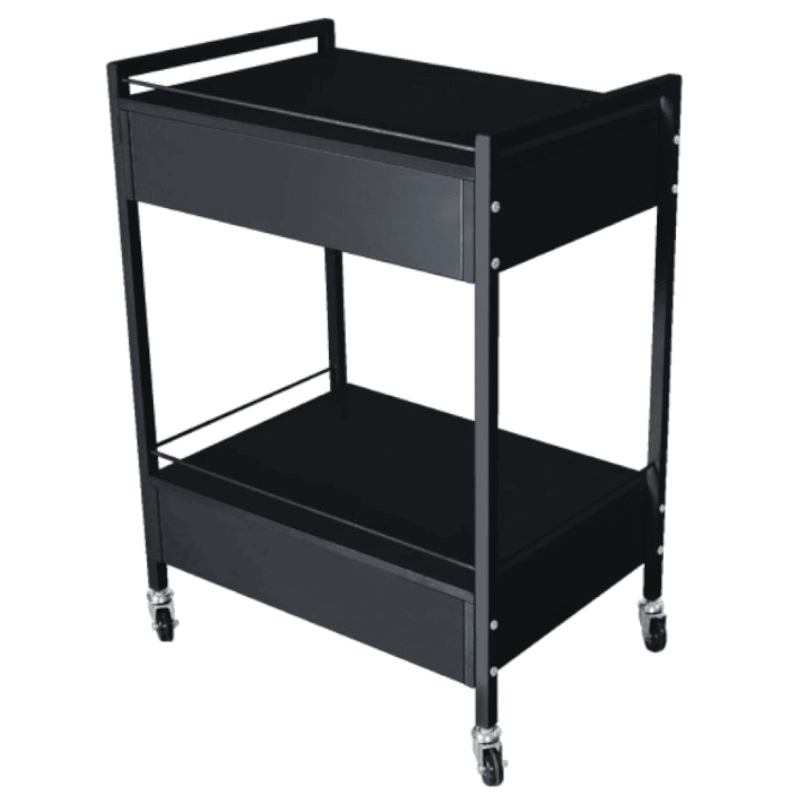 Bella II Trolley Black LARGE (2 Drawer)