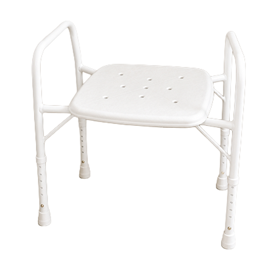 Aspire Shower Stool - Wide - Aluminium