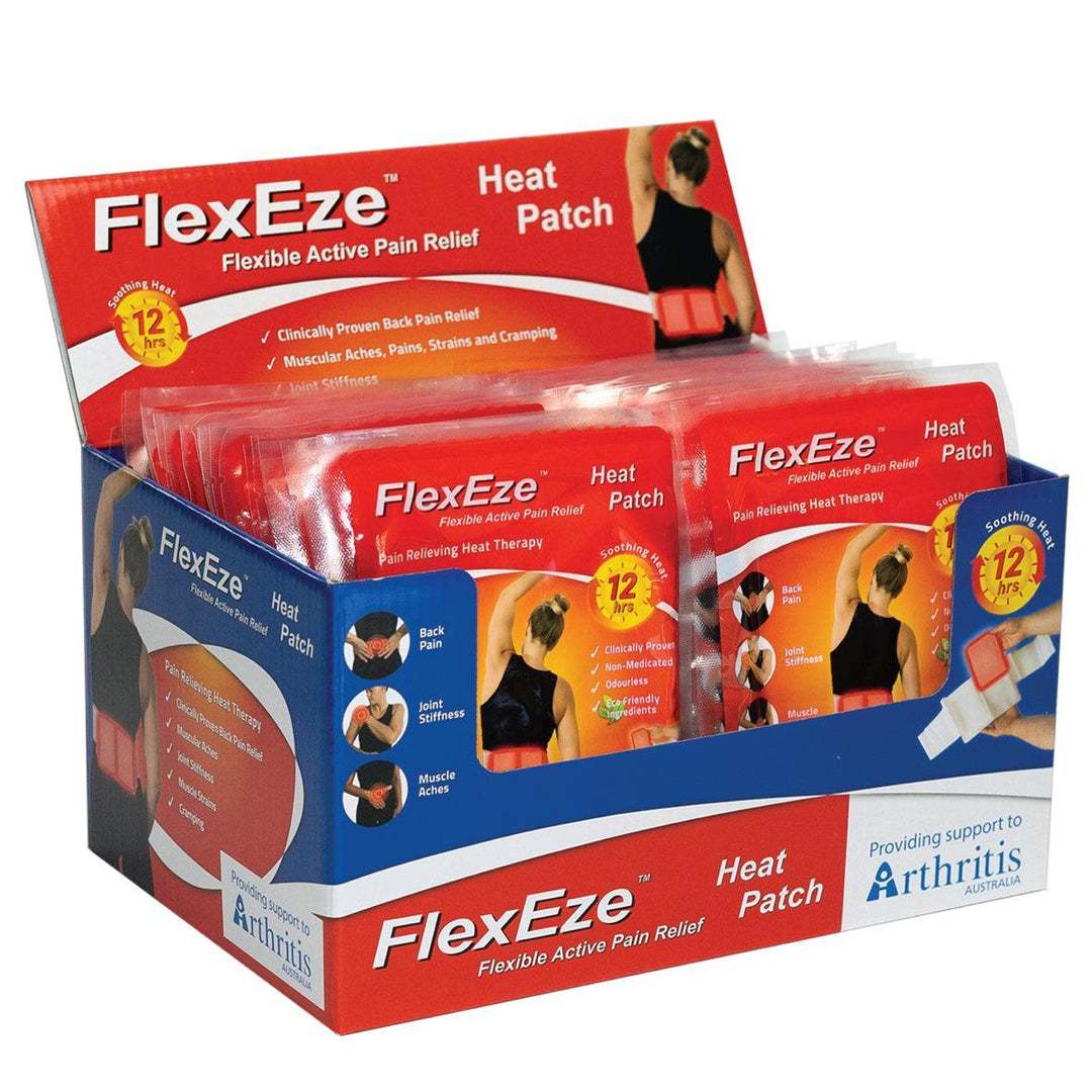 FlexEze Heat Patches, 10 x 13cm, 50/Box - LuxeMED