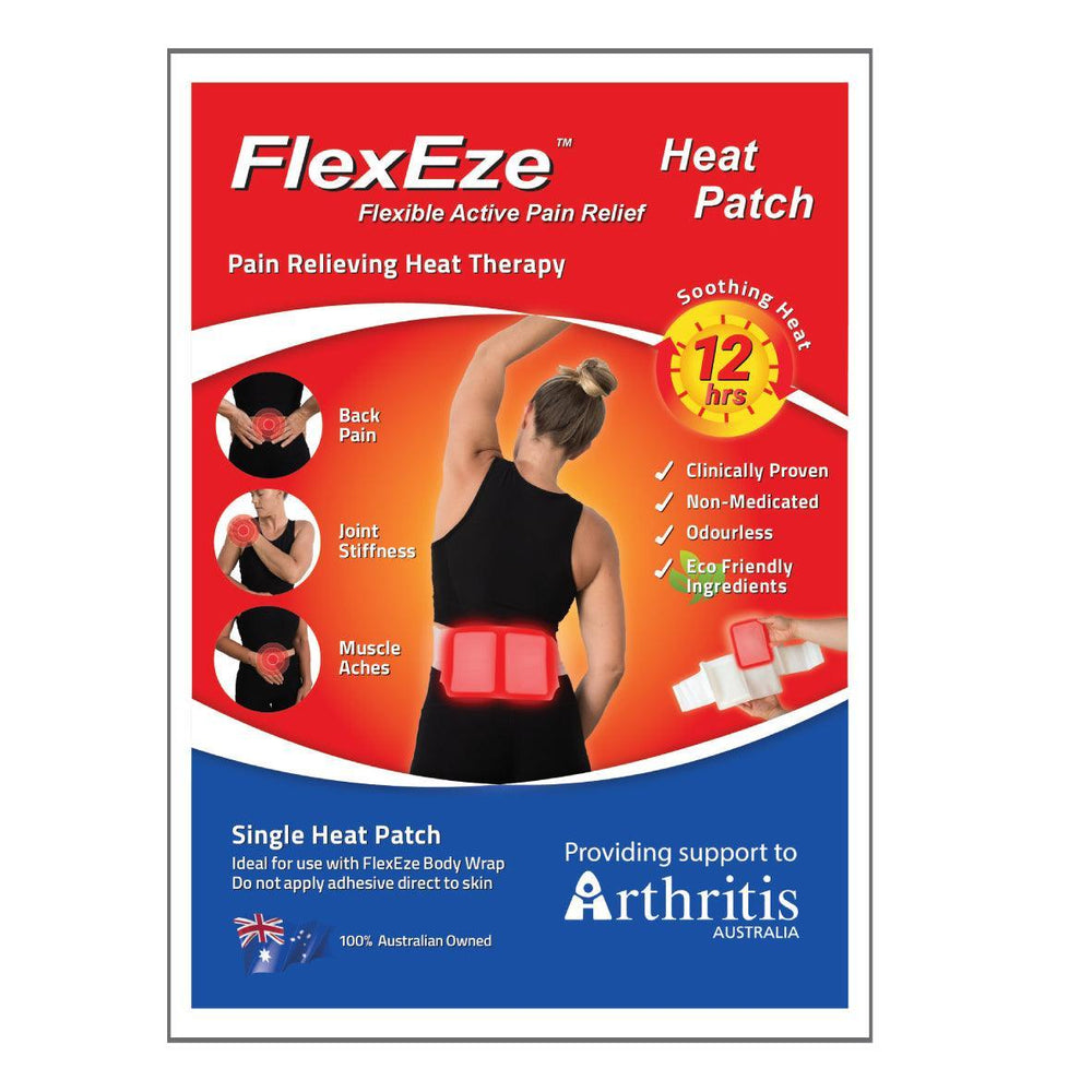FlexEze Heat Patches, 10 x 13cm, 50/Box - LuxeMED