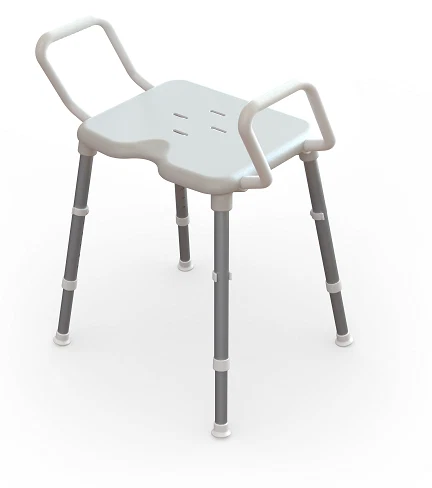 Redgum Space Saver Shower Stool - reversible handles - SWL 130kg