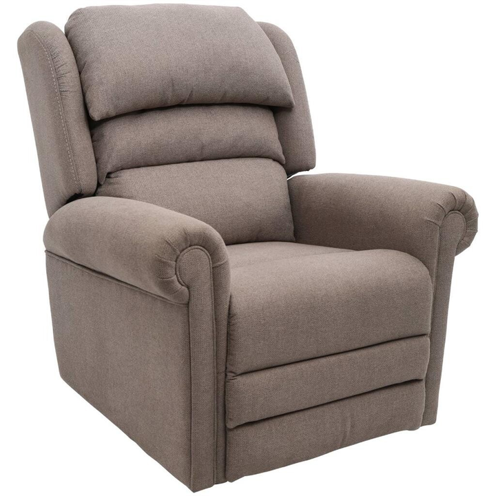 K Care Alivio Lift Chair Recliner Range - 3 Roll Backrest – Donatello - Merino Steel [Hire Only]