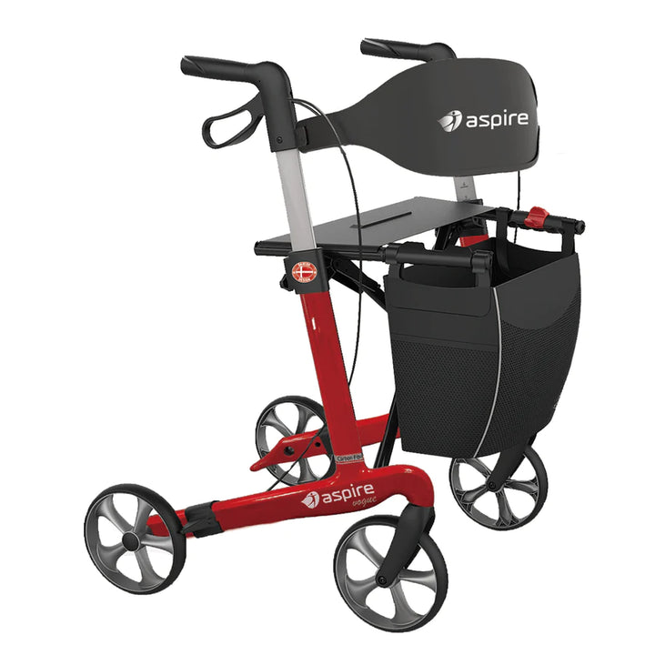 ASPIRE Vogue Carbon Fibre Seat Walker/Rollator - Tall