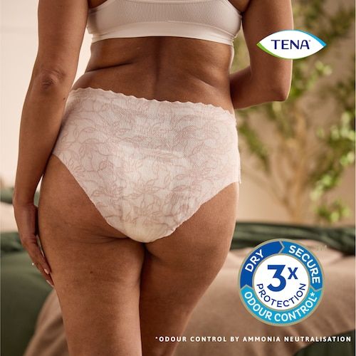 Tena Pants Discreet Low Waist Blanc White Women Medium 75-100cm 615ml